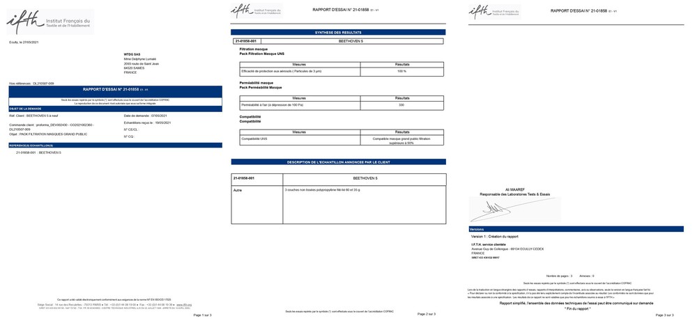 rapport tests IFTH BEETHOVEN 5