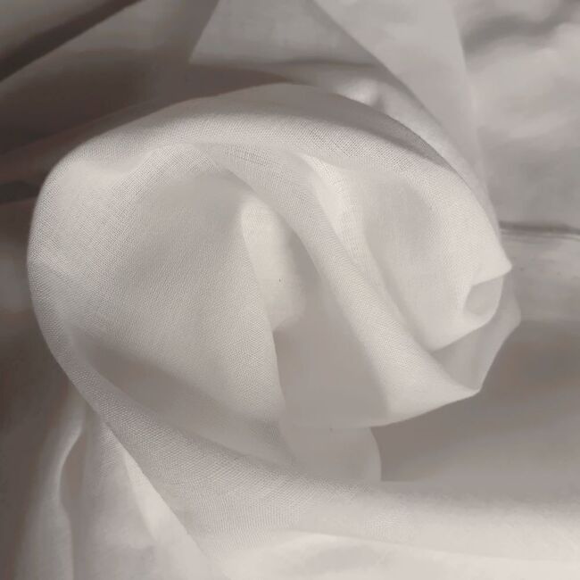 voile coton &eacute;cru