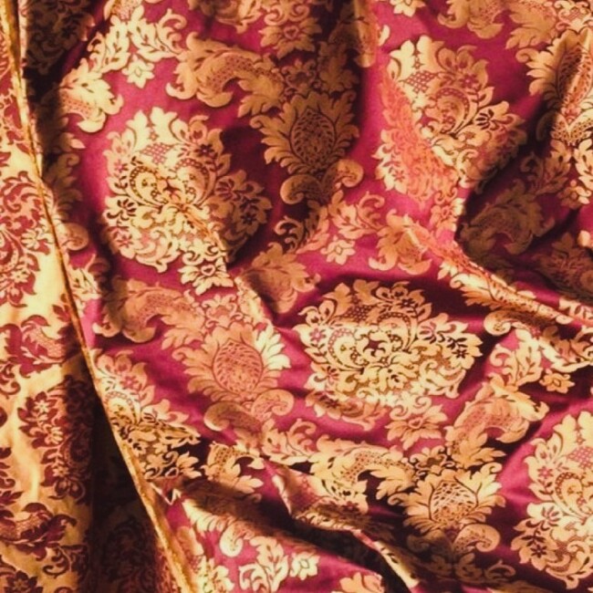 tissu Montespan grenat