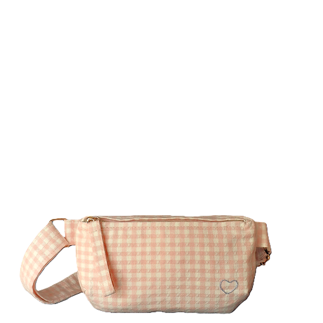 mini sac bandouli&egrave;re vichy nude