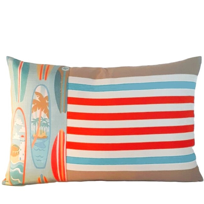 coussin mer, toile basque, surf