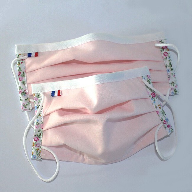 masque tissu rose GRAND PUBLIC