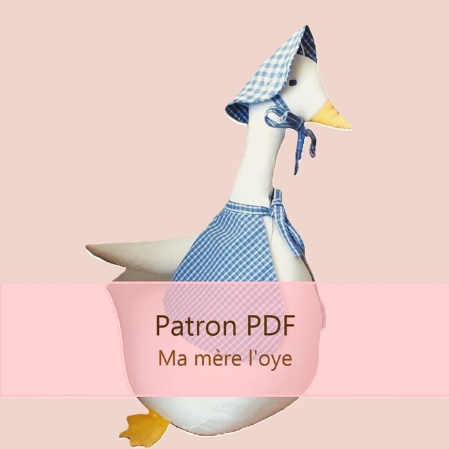 patron oie en tissu