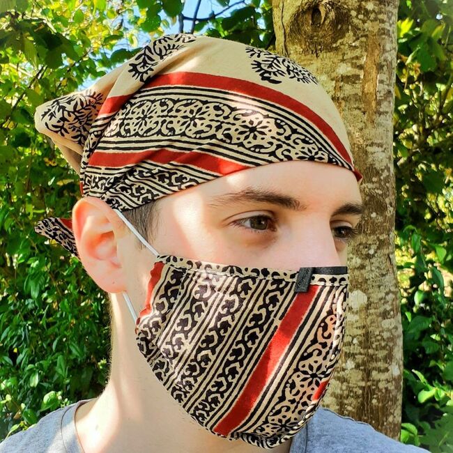 bandana - masque motifs indiens