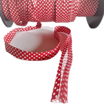 biais pois rouge-blanc