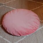 coussin de sol velours rose